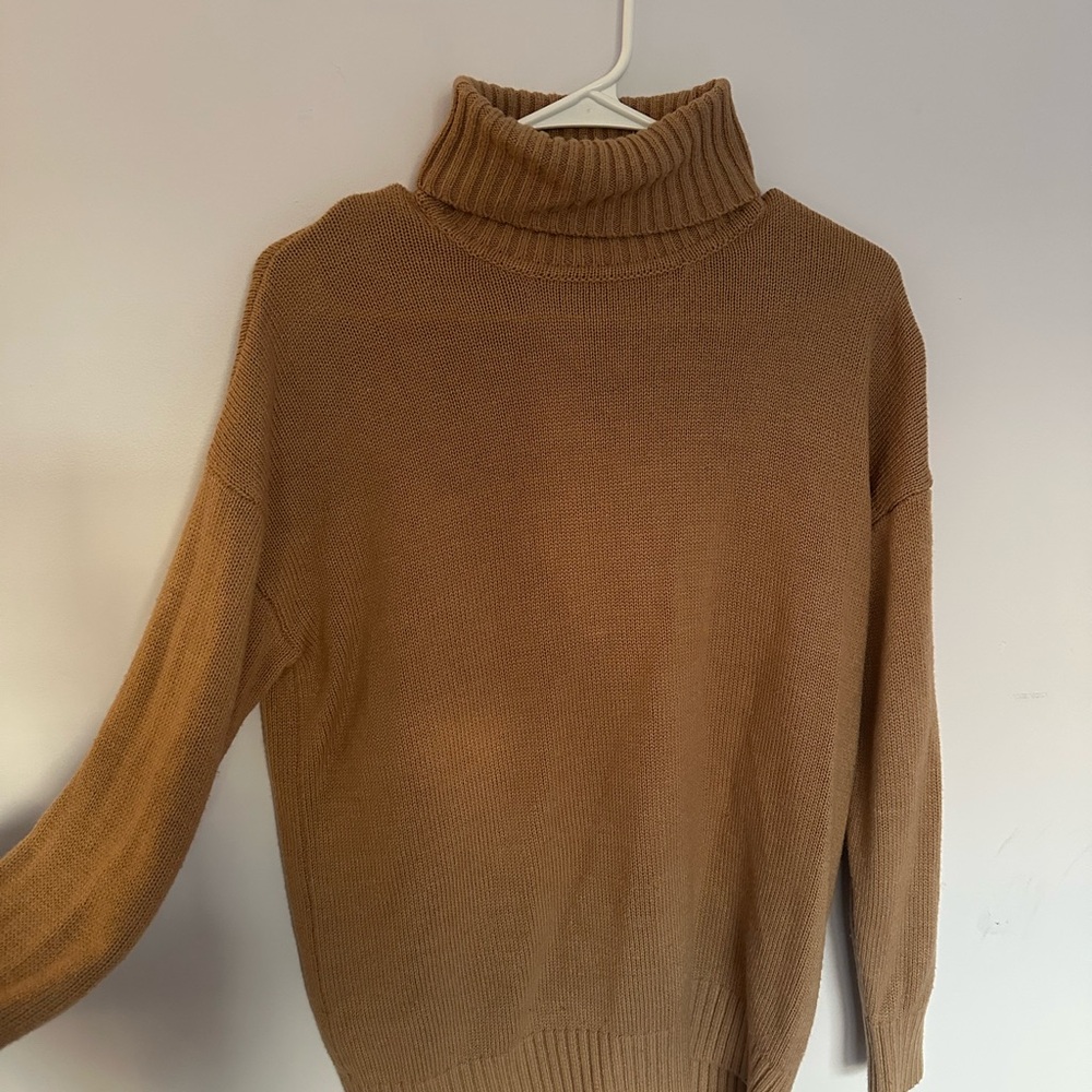 Forever 21 Camel Turtleneck Sweater
